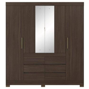 Imagem de Guarda Roupa Casal Cádis Café Touch - Demóbile