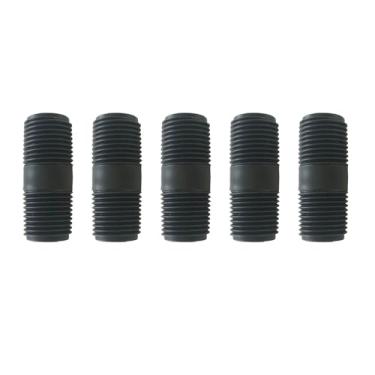 Imagem de 5 peças de extensão de elevação de cabeça de aspersão 1/2 polegada MPT PVC conector de rosca macho duplo para sistema de irrigação de gramado (5 cm)