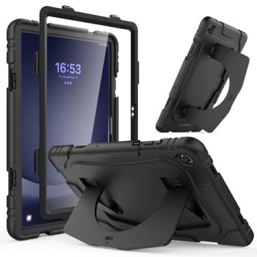 Imagem de Capa para Galaxy Tab A9+/A9 Plus de 11 polegadas (SM-X210/X216/X218), com protetor de tela e suporte maior, capa protetora à prova de choque resistente à prova de choque de 3 camadas para Samsung A9+