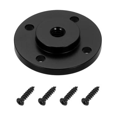 Imagem de PATIKIL Suporte adaptador de tripé de rosca de 1/10.2 cm com 20 mm de diâmetro, flange de liga de alumínio, placa de montagem em tripé com parafuso para monitor de braço mágico, luz flash, câmera DSLR