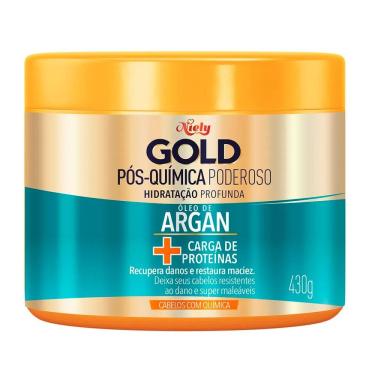 Imagem de Máscara de Tratamento Niely Gold Pós Química Poderoso Óleo de Argan 430g