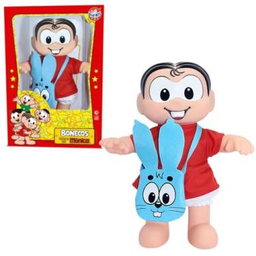 Imagem de Boneca Mônica + Bolsa do Sansão Turma da Mônica 35cm SidNyl