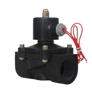 Imagem de Válvula solenóide normalmente fechada de plástico - controle água para AC 110V, 220V, DC 12V, 24V DN08/10/15/20/25/32/40/50(DN10,DC 12V)
