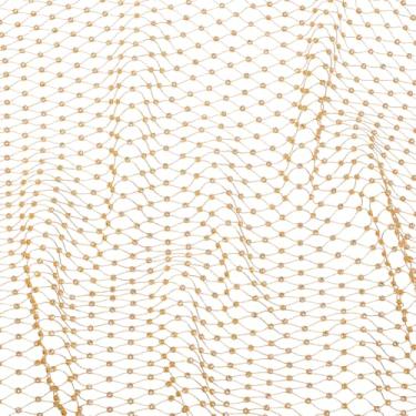 Imagem de OLYCRAFT Tecido de malha de strass dourado de 4,9 m de largura 12 cm de largura Tecido de malha transparente Tecido de malha dourada Tecidos de malha brilhante Fita arrastão de strass para decoração