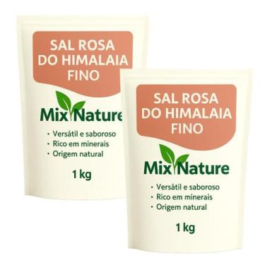 Imagem de Sal Rosa do Himalaia Fino 2kg Premium 100% Natural Puro Alta Qualidade