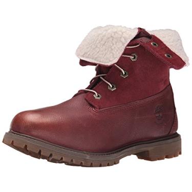 Imagem de Timberland Bota feminina dobrável de lã de pelúcia impermeável, Acabamento robusto W metálico, 7