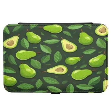 Imagem de Wassud Caixa de joias de viagem de abacate verde, mini organizador portátil de couro sintético para mulheres, meninas, noiva, porta-joias retangulares para brincos, anéis, colar e pulseiras