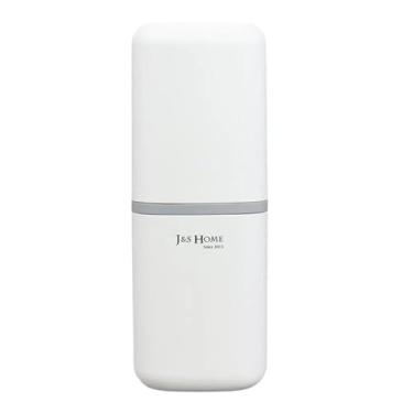 Imagem de Porta Escova de Dentes para Viagem Global – Plástico Branco, Compacto e Higiênico