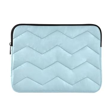 Imagem de STAYTOP Bolsa para laptop azul puro macia e resistente a impactos, bolsa protetora para notebook de 13 a 14 polegadas