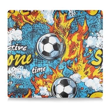 Imagem de CEBUGI Bolas de futebol com desenho animado, porta-luvas, porta-luvas, organizador de documentos, 12,5 cm x 24 cm