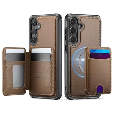 Imagem de owlhold Capa carteira para Samsung Galaxy S25 FE, compatível com bloqueio de RFID 2 em 1, capa removível de couro PU à prova de choque, capa carteira dobrável dobrável para Samsung Galaxy S25 FE de