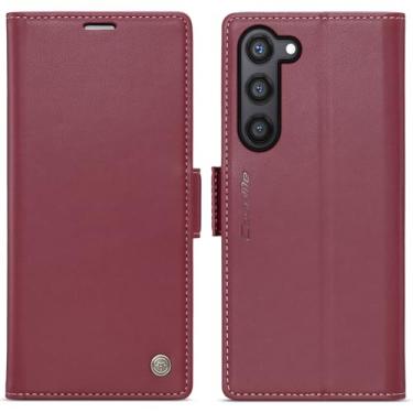 Imagem de WJXEXRS Capa carteira para Samsung Galaxy S24 Plus, capa de couro PU 2 em 1 requintada/antiarranhões fina à prova de choque/capa de celular com carregamento magnético para Samsung Galaxy S24 Plus 6,7