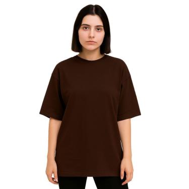 Imagem de Camiseta Oversized Feminina Algodão Treino Academia-Feminino