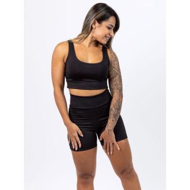 Imagem de Conjunto De Academia Básico Top E Shorts Em Suplex - OXY SPORT, PP, Pr