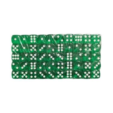 Imagem de Conjunto De Dados Acrílicos Coloridos De 6 Lados, 100 Peças, Dados Pad