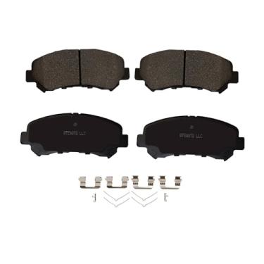 Imagem de PM Auto Pastilhas de freio dianteiras para Nissan Rogue 2008-2013, 2009-2014 2016-2018 Nissan Maxima, 2007-2012 Sentra, 2014-2017 Juke, 14 15 Rogue Select, Suzuki Kizashi 2010-2013, conjunto de 4