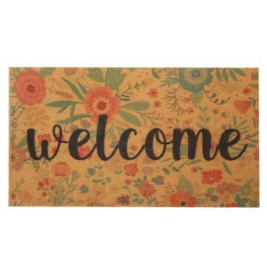 Imagem de FUND AMLIGHT Tapete de boas-vindas floral para entrada ao ar livre para decoração de casa - 1'12.7 cm x 2'12.7 cm antiderrapante grande interior colorido capacho de boas-vindas