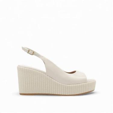Imagem de Sandália Plataforma Espadrille - Improviso, Off white, 37
