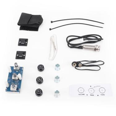 Imagem de Snsowed Guitarras de Madeira Captador Piezoelétrico Ajustável de EQ de 3 Bandas de Alta Fidelidade para Guitarras Acústicas de 36-42 Polegadas, Acessórios para Instrumentos Musicais,