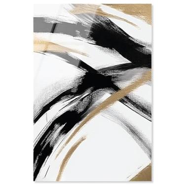 Imagem de Decoração de parede moderna com impressão acrílica Midas Arc Waves da Art Remedy, pronta para pendurar, 40,6 x 61 cm