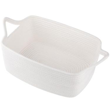 Imagem de OIAHOMY Linda cesta de tecido com sacos de presente e fitas, cesta de presente vazia para chás de bebê, aniversário, berçário com alças para quarto de bebê, sala de estar, caixas de brinquedos para