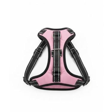 Imagem de Peitoral Para Cães de Médio e Grande Porte Estampada(Rosa,M)