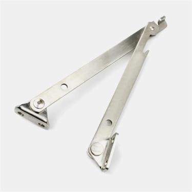 Imagem de Limiter Armário de distribuição de energia Dobradiça Dobradiça de Aço Inoxidável Dispositivo Limite Suporte Rod Door 1 peça (galvanização de ferro, esquerda)