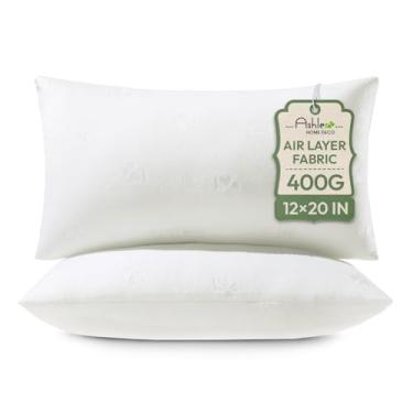 Imagem de Ashler Home Deco Conjunto de 2 almofadas de cama de 30 x 50 cm, capa de travesseiro premium retangular para sofá-cama, sofá e sala de estar