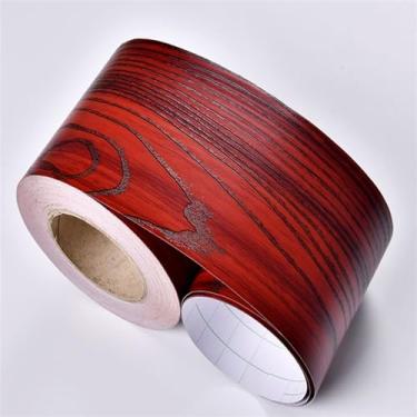 Imagem de GQQGSHOP Faixa autoadesiva de borda de parede de 5 metros à prova d'água, decoração de borda de parede, painéis de parede de PVC, borda de teto, moldura de porta, linha de cintura, decoração de