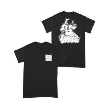 Imagem de Camisetas De Manga Curta Da Série Black Gold Dark Rock Para Homens E M