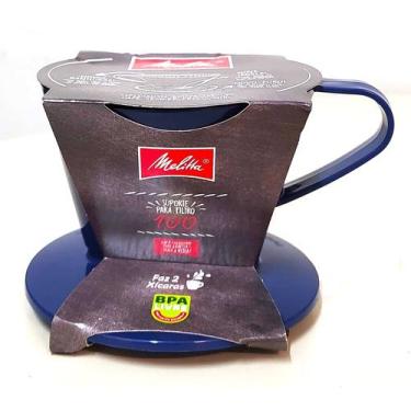 Imagem de Suporte Para Filtro/Coador Pequeno Melitta Nº100 Azul Escuro