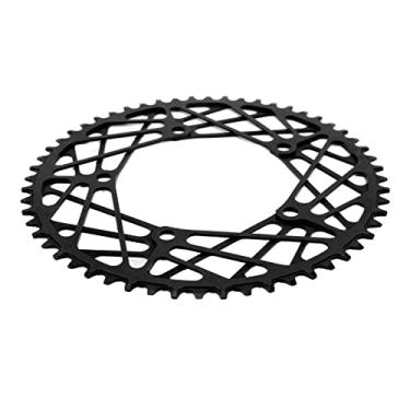 Imagem de aqxreight Roda Dentada de Bicicleta 56T, Liga de Alumínio, Leve, Resistente Ao Desgaste, Placa de Manivela para Substituição, Calça de Placa Preta Com Segurança, ANODO, Pode-se Garantir Qual Coroa