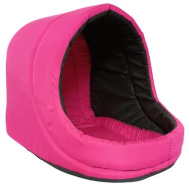 Imagem de Cama Toca Iglu para Pet – Caminha Confortável e Impermeável para Cães e Gatos Pequenos e Médios(ROSA,M)