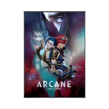 Imagem de Pôster Minimalista De Graffiti Da Temporada 2 De Jinx Arcane Em Tela P