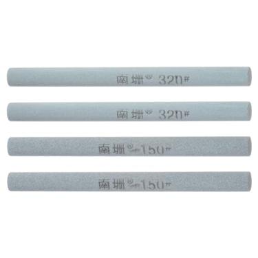 Imagem de Conjunto de 4 peças de pedras de afiar facas, cilindro de gramatura 150/320, amolar para facas, tesouras, utensílios de cozinha