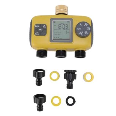 Imagem de Fafeicy Temporizador de Aspersão Inteligente, Controlador de Válvula de água de Irrigação de 3 Saídas para Irrigação de Estufa, Gramado de Jardim