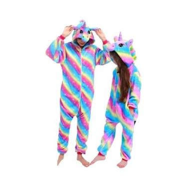 Imagem de Pijamas De Unicórnio Kigurumi Unissex Para Adultos, Fantasia De Hallow