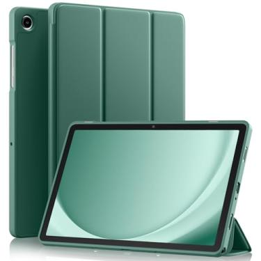 Imagem de Akkerds Compatível com Galaxy Tab A11 Plus 27.9 cm 2026/ A9 Plus 11 polegadas 2023, capa protetora fina de TPU macio com suporte de três dobras e despertar/hibernar automático para Galaxy A11+/A9+ 5G