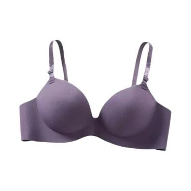 Imagem de Sutiã Sem Costura Push up Para Mulheres, Respirável, Sem Fio, Lingerie