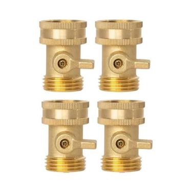 Imagem de Válvula De Desligamento Para Mangueira De Jardim Em Latão De 3/4 De Po