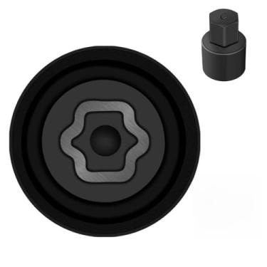 Imagem de JEUCLEL Chave de porca de bloqueio de roda C compatível com modelos Toyota, Lexus, Tacoma, adaptador de soquete de porca de trava de roda, ferramenta de remoção de terminais antifurto, ferramenta de