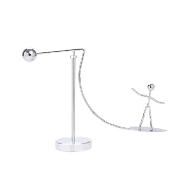 Imagem de Esfera de equilíbrio de aço inoxidável Criativa Berço Pêndulo Ornamentos de Ferro Descompressão Mesa Ferramentas de Educação Infantil (Tipo K)