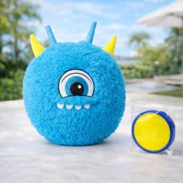 Imagem de Bola Saltitante de Pelúcia, 45 Cm, Azul, Brinquedo Infantil