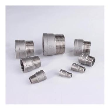 Imagem de 1/20.3 cm 1/10.2 cm 3/20.3 cm 1/5.1 cm 3/10.2 cm 2.5 cm 1-1/10.2 cm 1-1/5.1 cm 5.1 cm BSPT Bucha fêmea para macho 304/316 encanamento inoxidável encaixe de tubulação água gás óleo (5 cm)