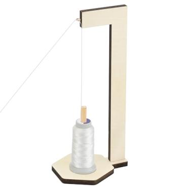 Imagem de PH PandaHall Suporte de carretel de cone de madeira, suporte de linha única, suporte para máquina de costura, suporte universal para carretel de linha para costura, bordado, fios acolchoados