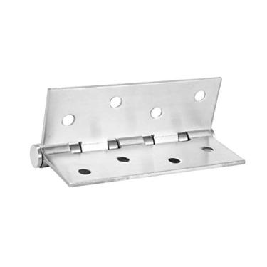 Imagem de 2 peças dobradiças de aço inoxidável porta conector gaveta 8 furos de montagem móveis duráveis estante janela armário dobradiças casa