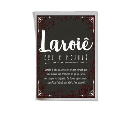 Imagem de Quadro Laroiê Significado 33X24Cm Branca
