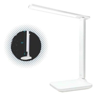 Imagem de Luminária Articulada Abajur Usb Luz Branca Recarregável Portátil - LEL