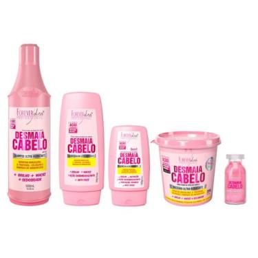 Imagem de Desmaia Cabelo Sh + Cond + Leave + Másc+ Ampola Forever Liss - Forever