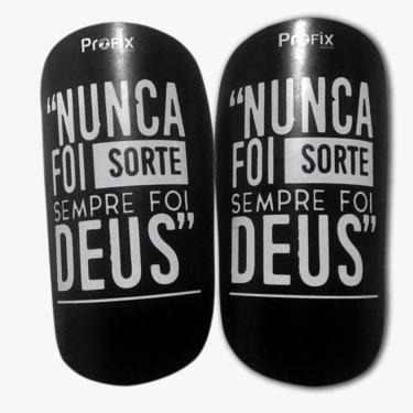 Imagem de Caneleira de Futebol Profix "Nunca Foi Sorte" - Infantil-Unissex